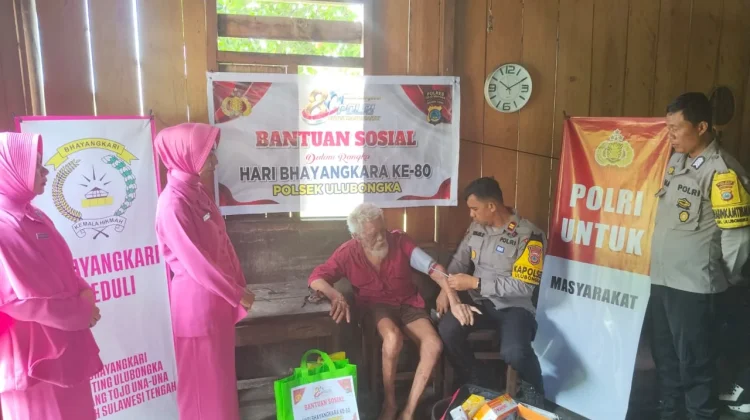 Sambut Hari Bhayangkara ke-80, Polsek Ulubongka Gelar Baksos Kesehatan Gratis