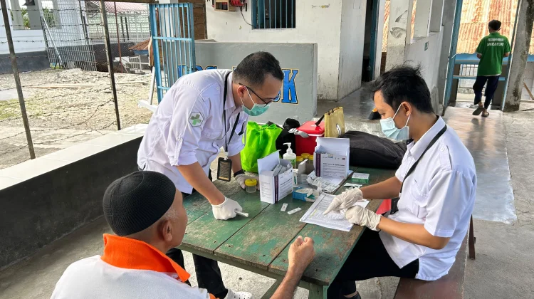 Lapas Luwuk dan Puskesmas Simpong Maksimalkan Pelayanan Kesehatan Warga Binaan
