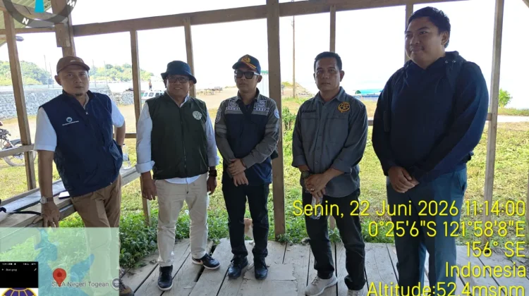 Bupati Touna Tinjau Lokasi Pelabuhan Lebiti di Kepulauan Togean