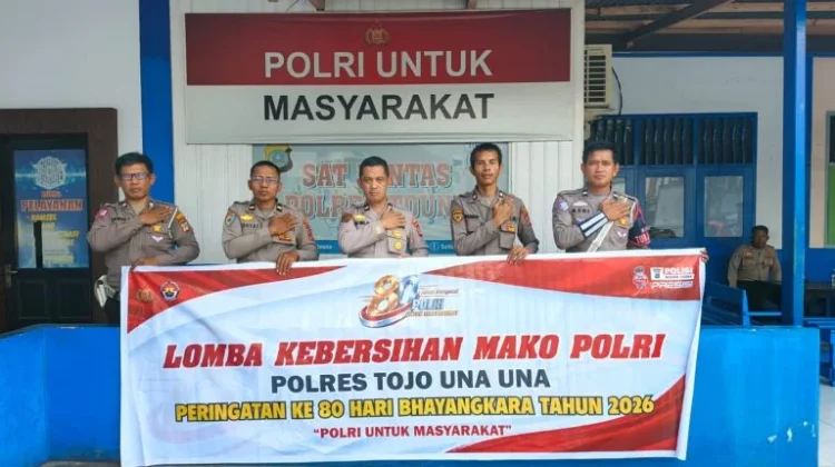 Polres Touna Gelar Lomba Kebersihan, Sambut Hari Bhayangkara ke-80