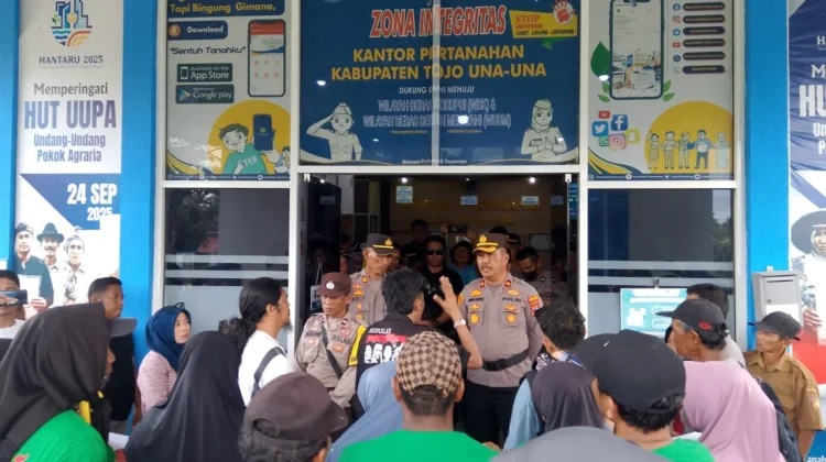 Polres Touna Kawal Aksi Forum Tani, Berlangsung Aman dan Tertib