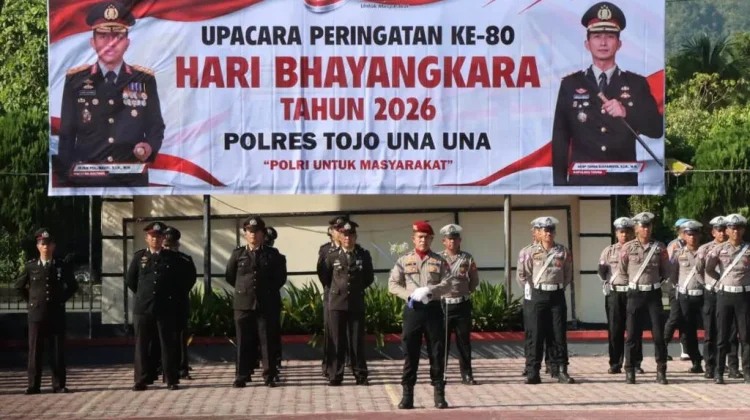 Polres Tojo Una-Una Peringati Hari Bhayangkara Ke-80 Bersama Masyarakat