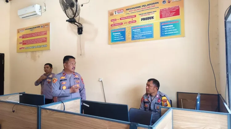 Wakapolres Touna Lakukan Pengecekan Kesiapan Layanan Call Center 110