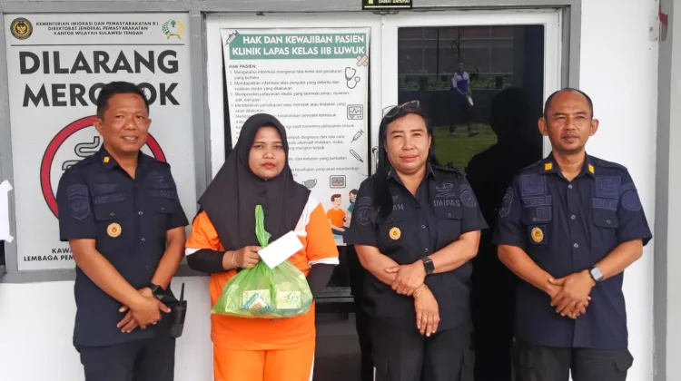 Lapas Luwuk Salurkan 1.320 Perlengkapan Mandi untuk Warga Binaan