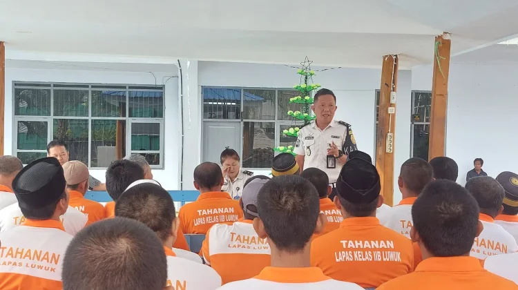 Puluhan Tahanan Baru Lapas Luwuk Ikuti Mapenaling