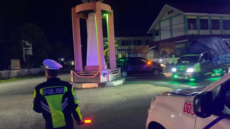 Blue Light Patroli Ciptakan Arus Lalin Ampana Aman dan Lancar