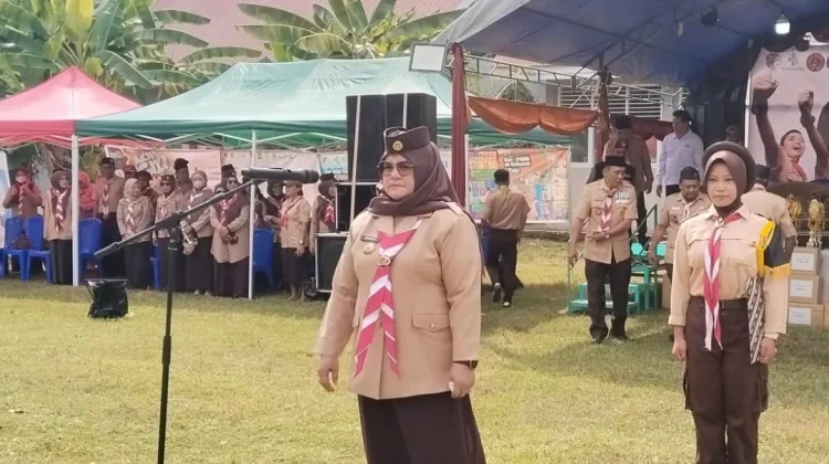 Wabup Touna Buka Perkemahan Saka Bakti Husada 2026