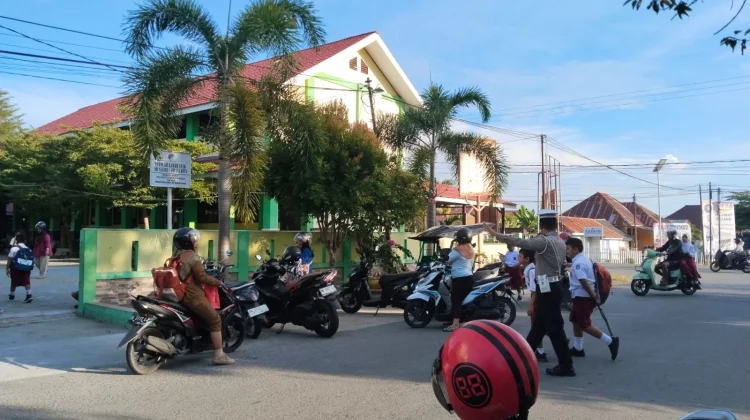 Strong Point Upaya Satlantas Polres Touna Wujudkan Tertib Berlalulintas