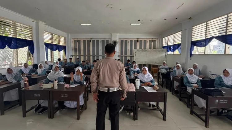 Satlantas dan Jasa Raharja Edukasi Keselamatan Berlalu Lintas kepada Pelajar