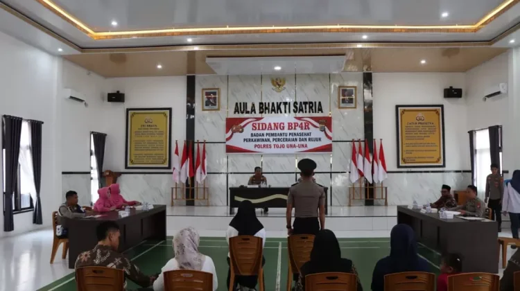 Polres  Touna Gelar Sidang BP4R, Bekali Personel menuju Pernikahan Harmonis