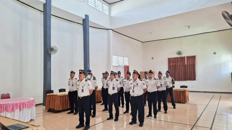 Lapas Ampana Ikuti Apel Bersama Virtual Perkuat Disiplin ASN