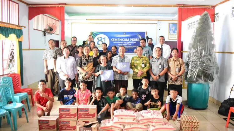 Hari Pengayoman Ke-81, Kemenkum Sulteng Salurkan Bantuan ke Panti Asuhan