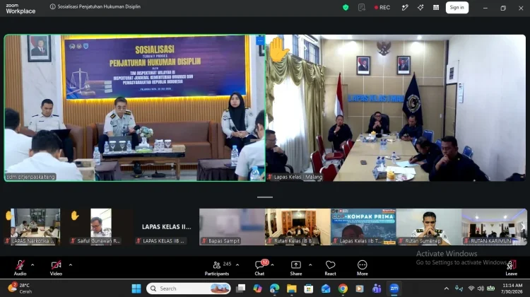 Lapas Ampana Perkuat Disiplin ASN melalui Sosialisasi Hukuman Disiplin