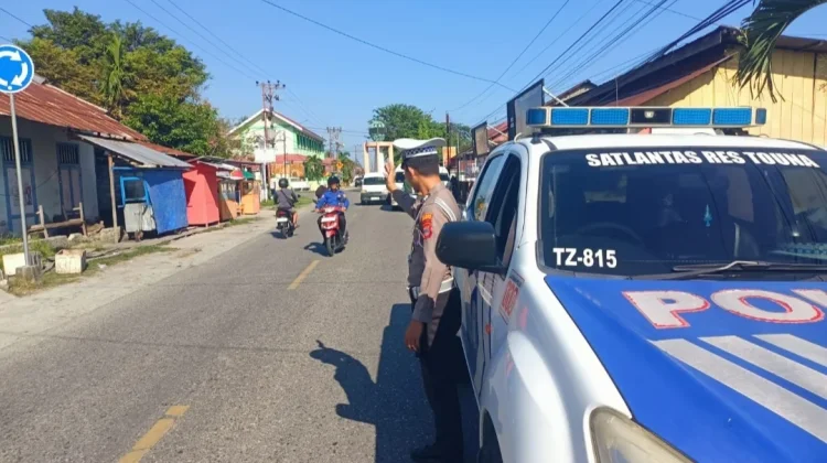 Patroli Rutin Polri Hadir Jaga Keselamatan Pengguna Jalan