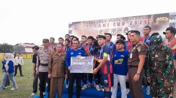 Tutup Turnamen Berani Cup, Gubernur Sulteng Bina Cabor Sepak Bola