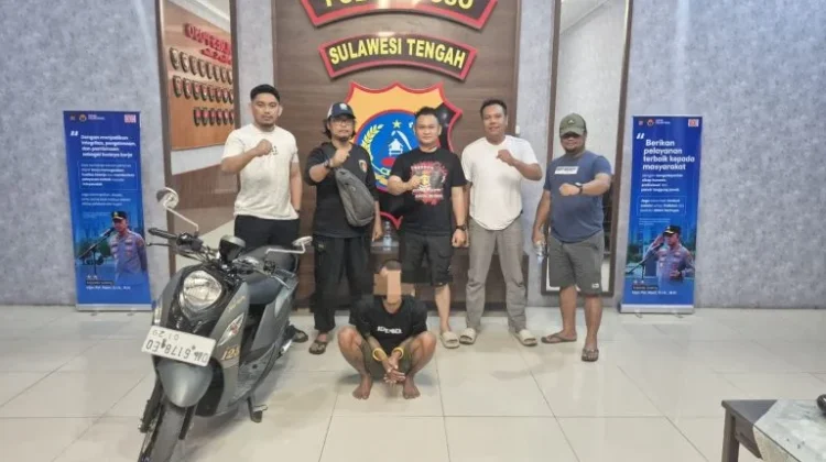 Polres Poso Tangkap Residivis Curanmor, Motor Korban Dijual untuk Beli Sabu