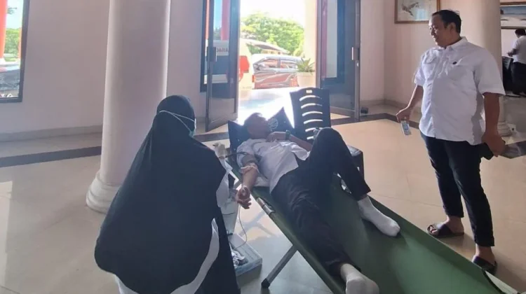 BPKAD Touna Bersama Bank Sulteng Gelar Aksi Kemanusiaan Donor Darah