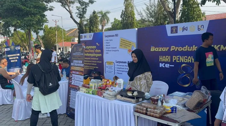 Semarak Hari Pengayoman Ke-81, Kemenkum Sulteng Gelar Bazar Dorong UMKM Kota Palu