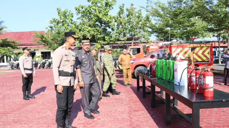 Polres Tojo Una-Una Gelar Pasukan Cegah Karhutla