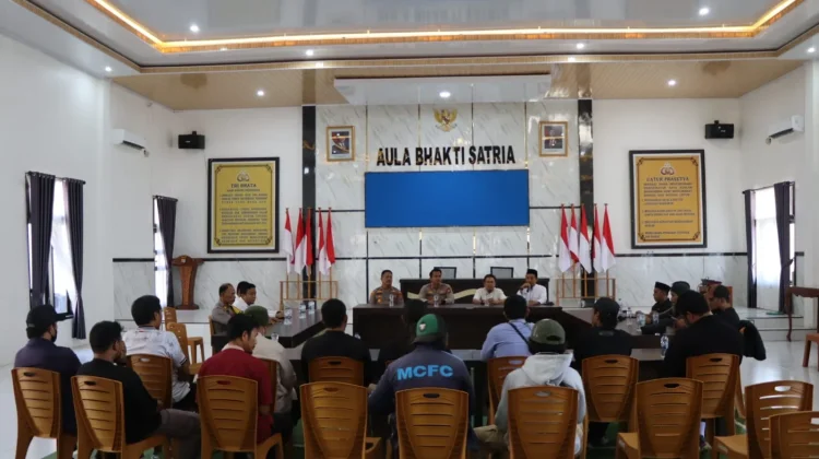 Perkuat Sinergi Kapolres Touna Terima Aspirasi Aliansi Masyarakat Muslim Touna