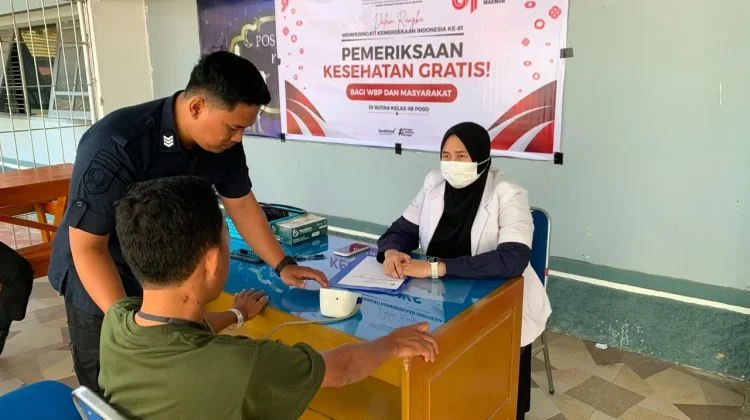 Rutan Poso Gelar Pemeriksaan Kesehatan Gratis bagi Masyarakat dan WBP