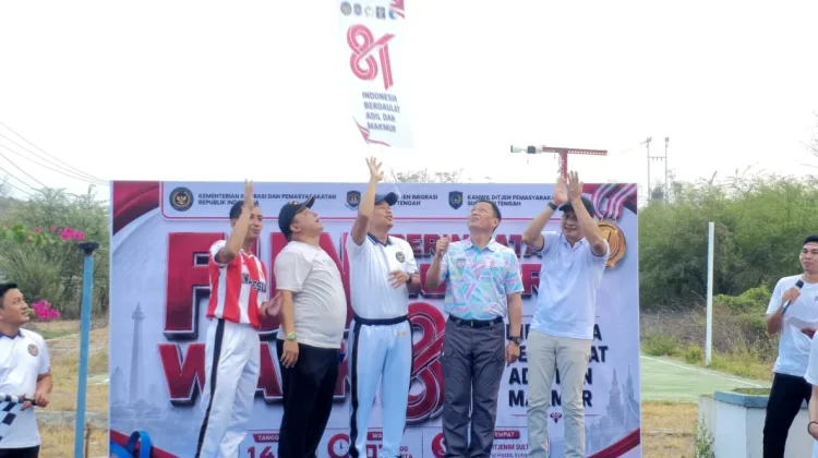 Kakanwil Kemenkum Sulteng Perkuat Sinergi lewat Fun Walk Bersama Imigrasi
