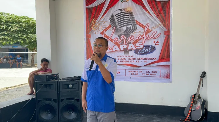 Semarakkan HUT ke-81 RI, Lapas Luwuk Gelar Ajang Karaoke "Lapas Idol"