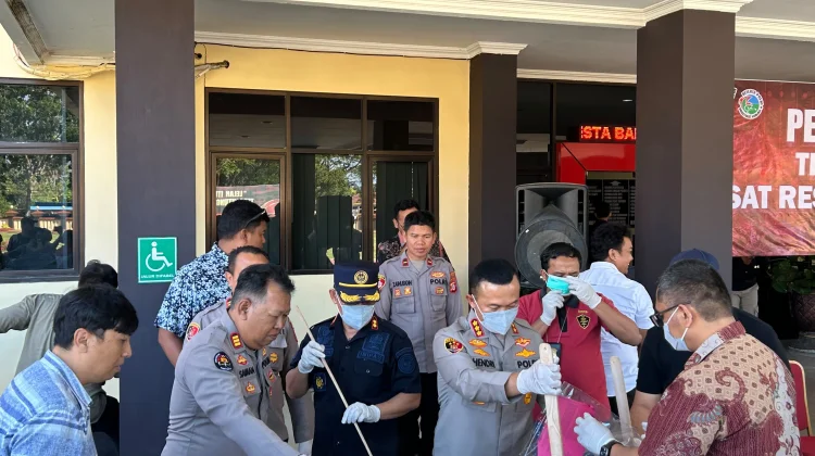 Kalapas Luwuk Hadiri Kegiatan Pemusnahan Hasil Operasi Polresta Banggai