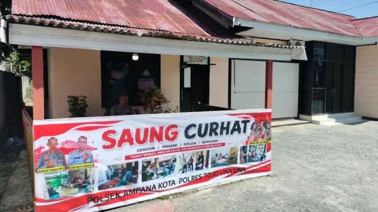 Kapolsek Ampana Kota Siap Tampung Keluhan Masyarakat lewat Saung Curhat