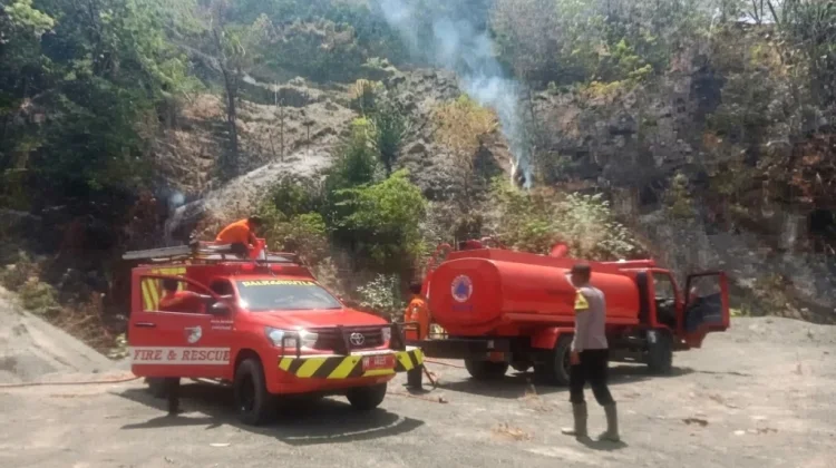 Kebakaran Lahan di Balanggala, Warga dan Damkar Berjibaku Padamkan Api