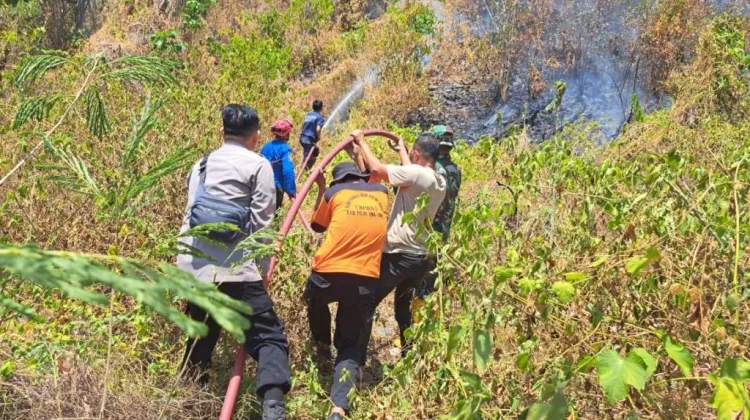 Pemadaman Karhutla di Gunung Tampanombo Masih Dilakukan