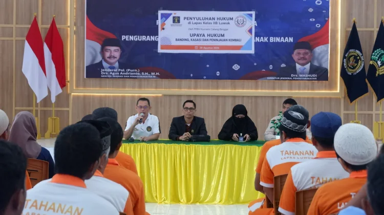 Lapas Luwuk Gandeng PPBH Kounami Beri Penyuluhan Hukum Warga Binaan
