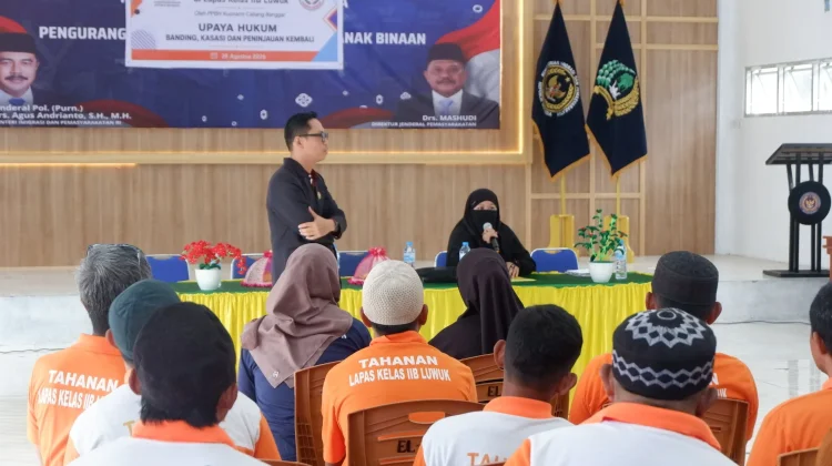 Lapas Luwuk Gandeng PPBH Kounami Beri Penyuluhan Hukum Warga Binaan
