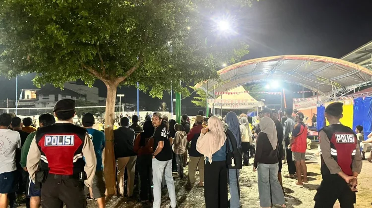 Satsamapta Polres Touna Intensifkan Patroli saat Final Touna Cup 2026