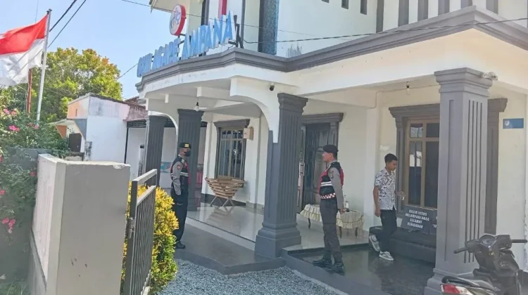 Jaga Keamanan Ibadah, Sat Samapta Polres Touna Patroli Gereja
