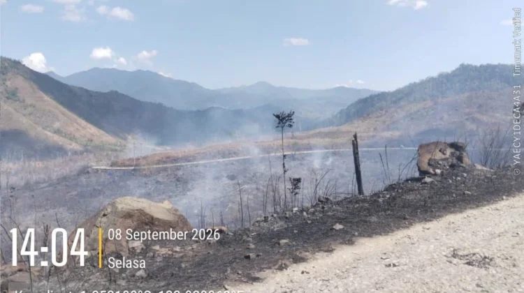 Kebakaran Hutan Gunung Kalendeng Masih Sisakan Sejumlah Titik Api