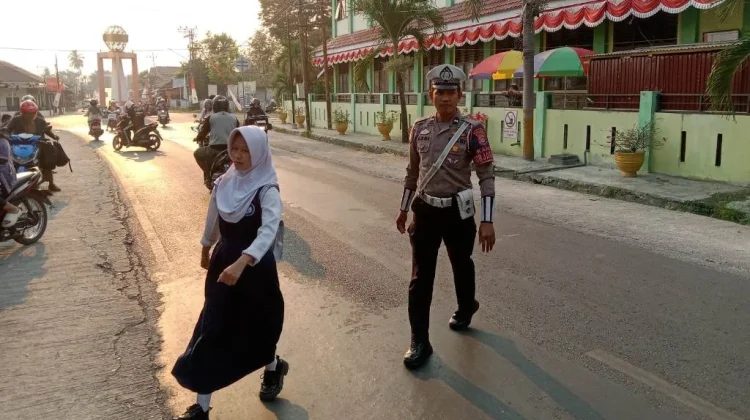 Satlantas Polres Touna Optimalkan Strong Point Pagi Sasar Titik Rawan