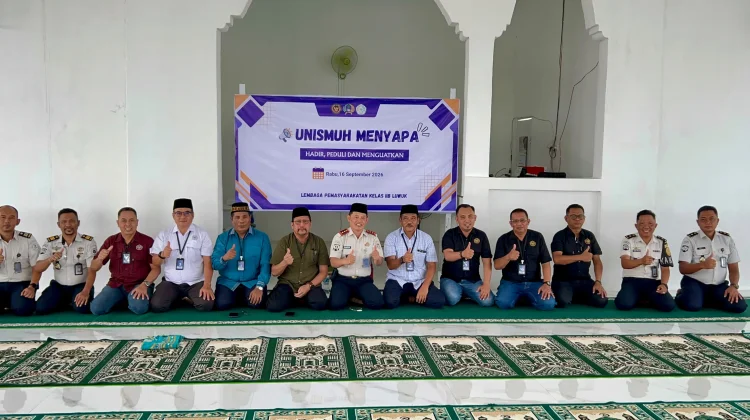 Unismuh Luwuk Sapa Warga Binaan di Masjid At- Taubah Lapas Luwuk