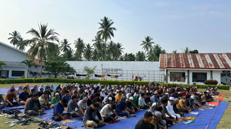 Dari Lapas Ampana, Pegawai dan WBP Berdoa Memohon Hujan