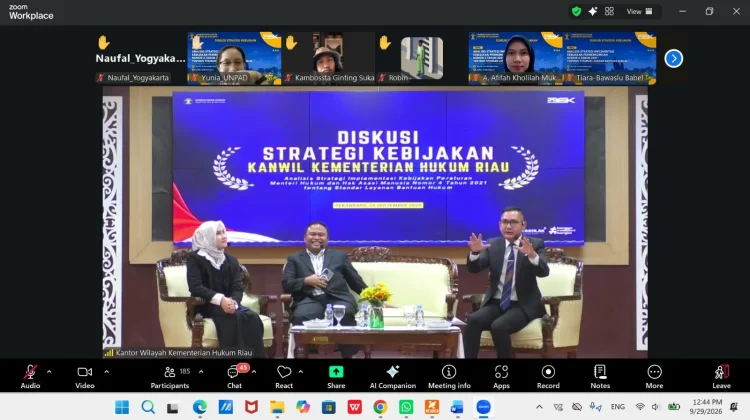 Kemenkum Sulteng Perkuat Standar Layanan Bantuan Hukum