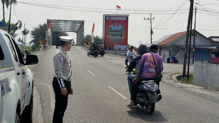 Satlantas Polres Touna Gelar Blue Light Patrol Pantau Arus Lalu Lintas