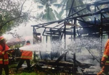 Korsleting Listrik, Rumah Warga Labiabae di Ampana Kota Hangus Terbakar
