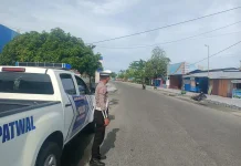 Satlantas Touna Gencarkan Blue Light Patroli Rawan Lakalantas