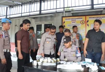 59 Personel Polres Touna Jalani Tes Urine Mendadak
