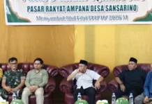 Bupati Ilham Lawidu Resmi Membuka Pasar Malam Ramadan 1447 H di Pasar Rakyat Ampana