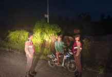 Sat Samapta Polres Touna Patroli Subuh Cegah Balap Liar