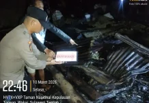 Petasan Picu Kebakaran, Lima Rumah Warga Pulau Salaka Hangus