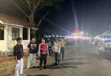 Polres Touna Patroli Pasar Malam Ramadan Ampana