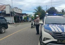 Tingkatkan Keamanan, Satlantas Polres Touna Intensifkan Blue Light Patrol