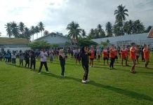 Semangat Pagi di Lapas Ampana, Senam Sehat Perkuat Kebersamaan WBP dan Pegawai
